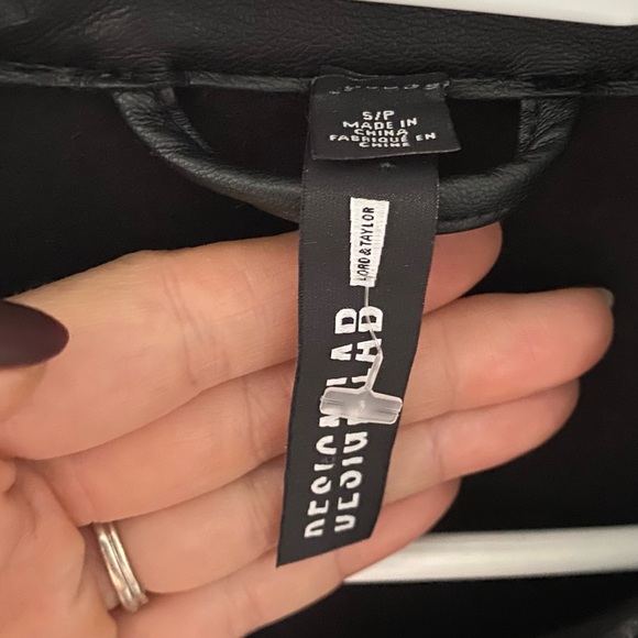 2/$40 Design Lab Faux Leather Shirt / Jacket - Picture 2 of 6